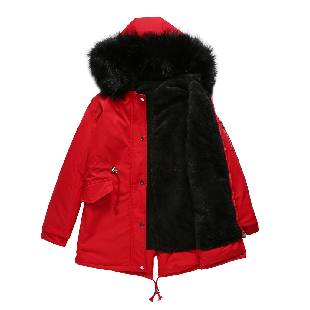 Warmer Damenparka mit Kapuze