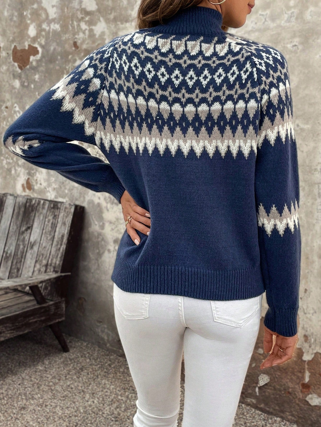 Klassischer Damen-Rollkragenpullover