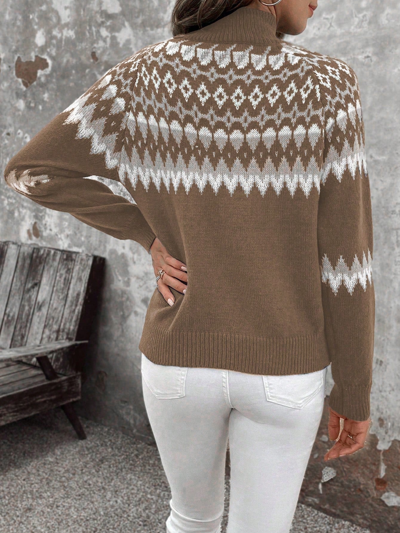 Klassischer Damen-Rollkragenpullover