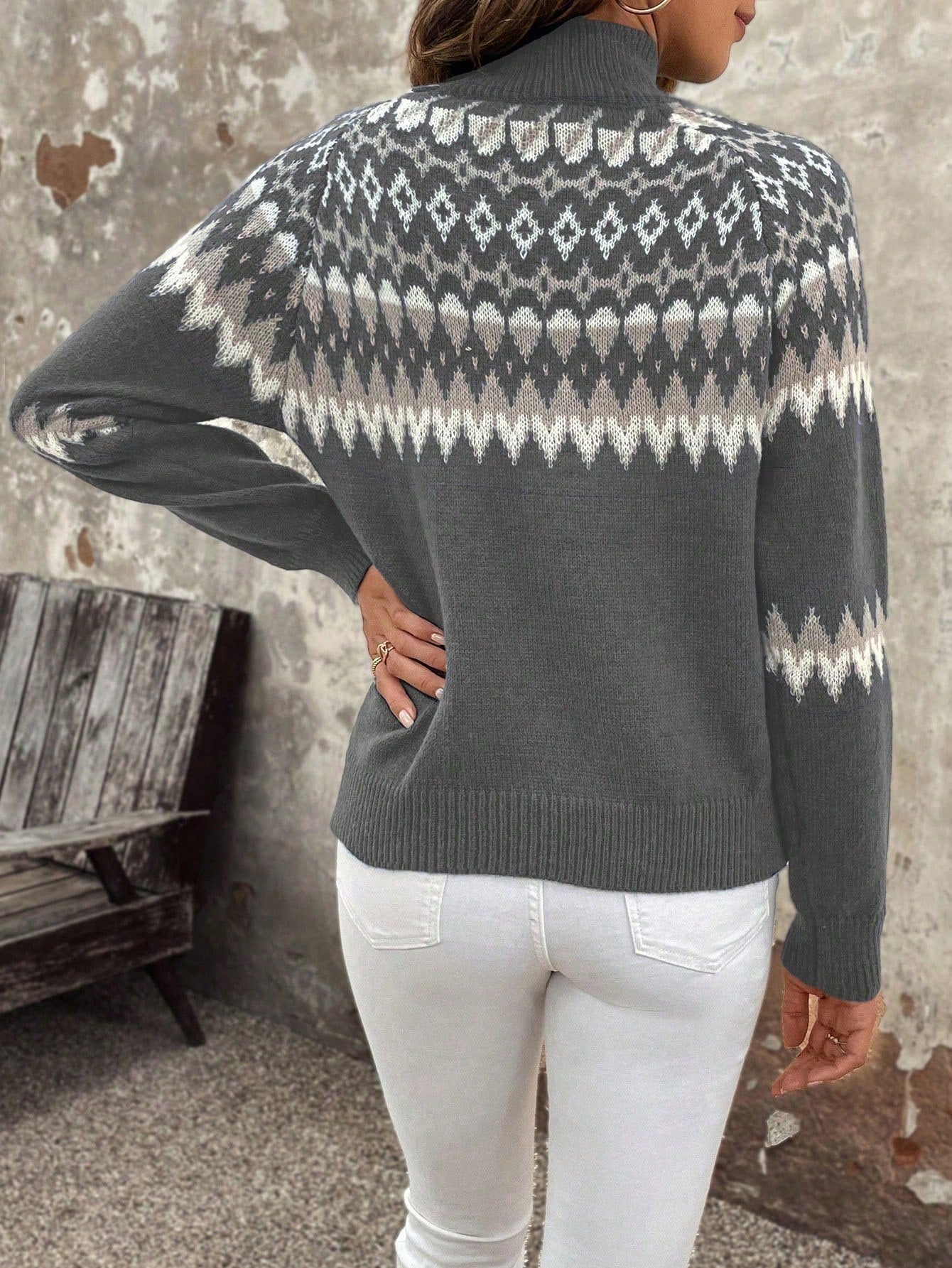 Klassischer Damen-Rollkragenpullover