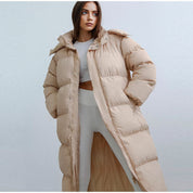 Steppjacke mit Kapuze Puffer Winterjacke