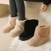 WolkMoon Schneestiefel für Damen, Plüsch verdickter