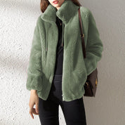 LUDIA Kunstpelz Winterjacke