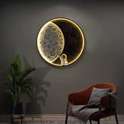 Mond Astronaut LED Wandleuchte Schlafzimmer