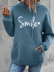 Smile grafik Hoodie