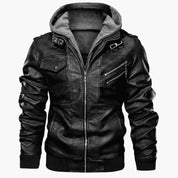 Leder Winterjacke