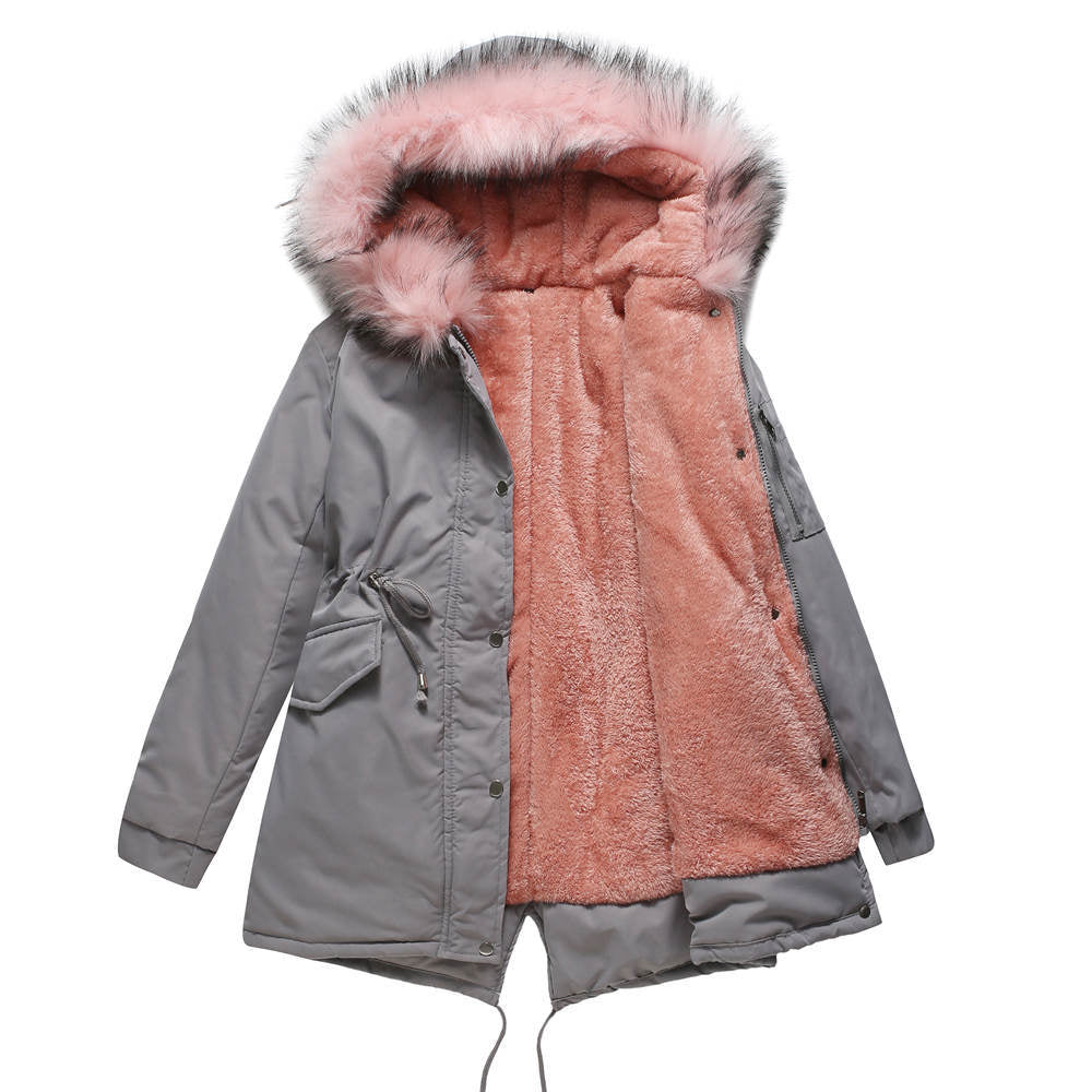 Warmer Damenparka mit Kapuze