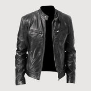 Amos - Stilvolle Biker Herren Lederjacke