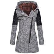 Warme Reißverschluss Winterjacke