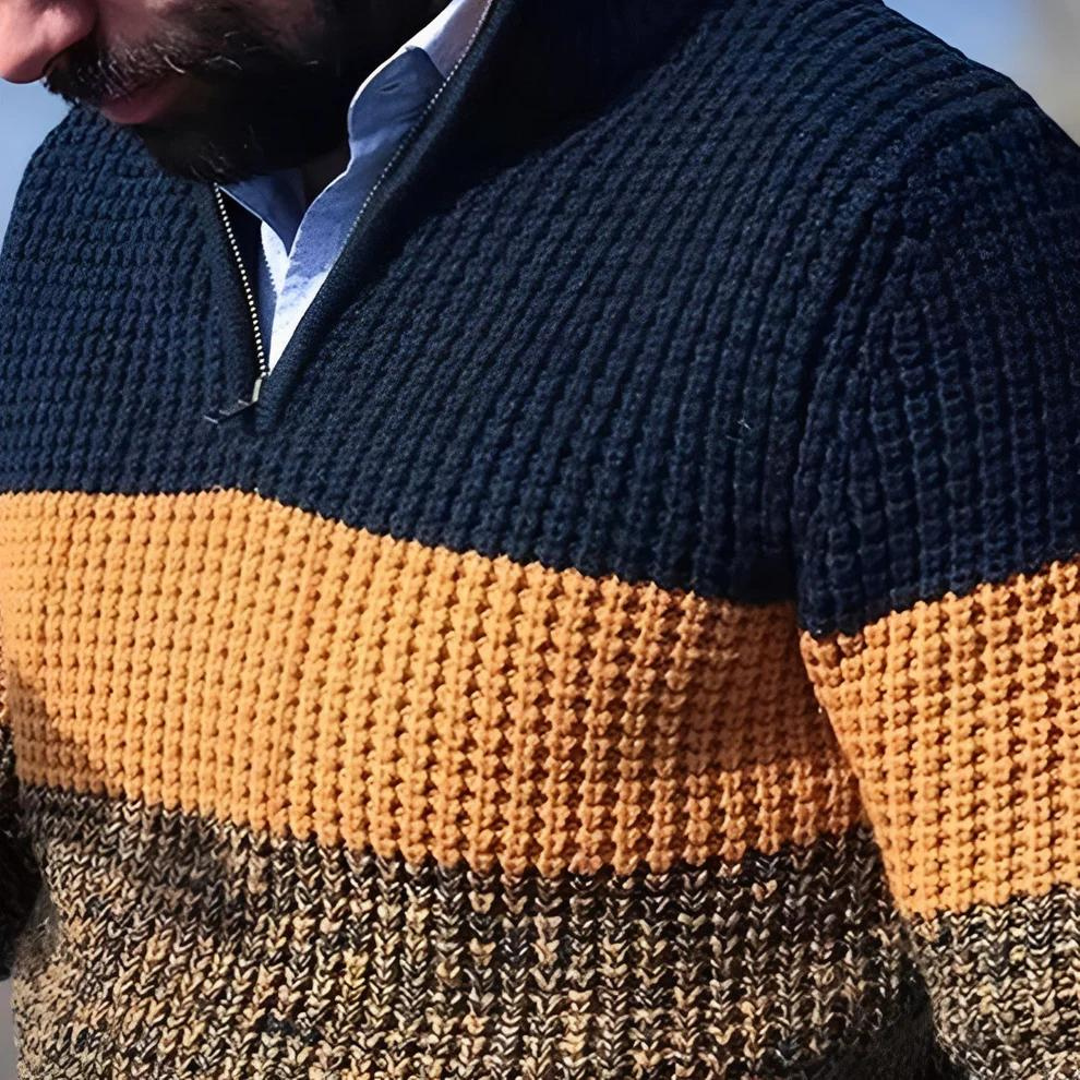 Luxuriöser dicker Strickpullover