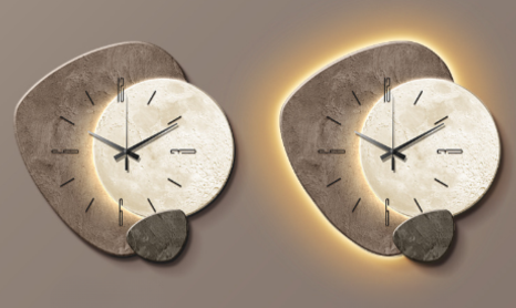 ArtiGlow Skandinavische Wanduhr