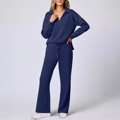 Lässiger Trainingsanzug Pullover & Hose Lounge Set