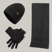 Herbst Accessoire Set, Handschuhe, Schal, Hut