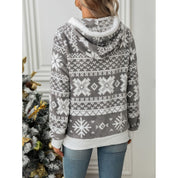 Schneeflocken Winter Kapuzenpullover