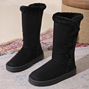 Hohe Winterstiefel Noppen Details 