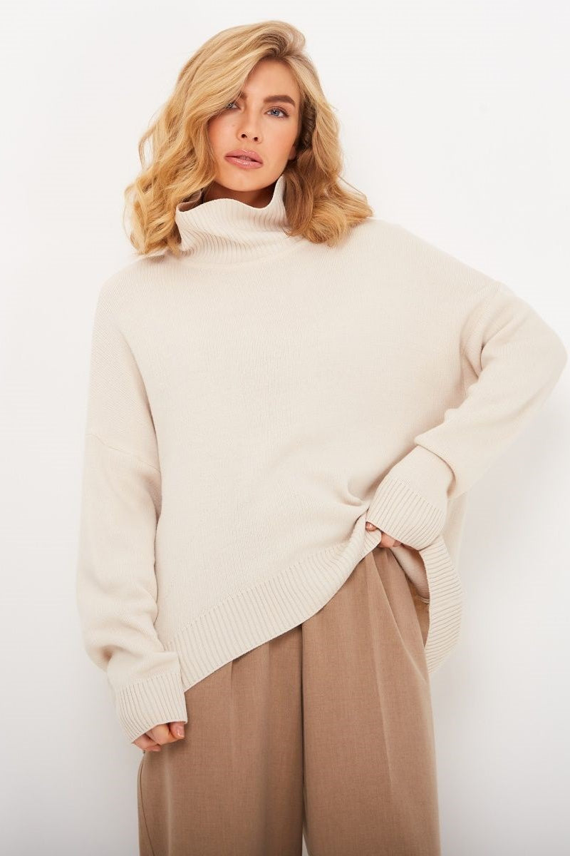 Gemütlicher Damen Rollkragenpullover