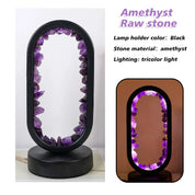 MONDO Tischlampe, natürlichem Amethyst