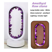 MONDO Tischlampe, natürlichem Amethyst