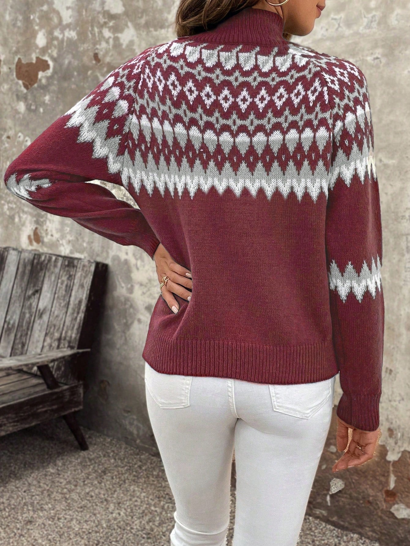 Klassischer Damen-Rollkragenpullover