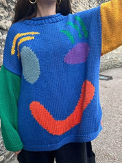 SMILE Stilvolle Winter Strickpullover