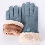 Warme, flauschige Winterhandschuhe