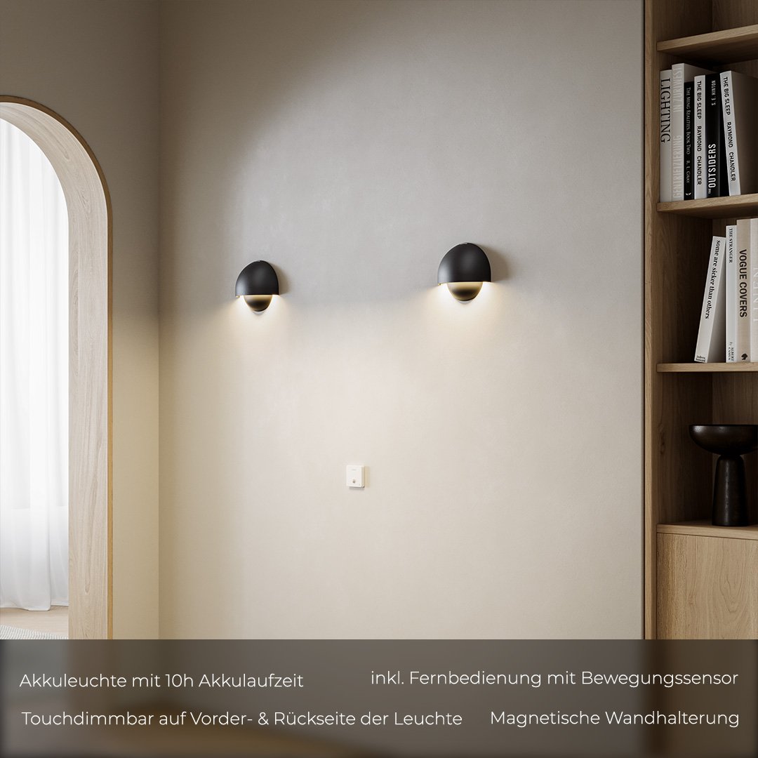 MEDO Kabellos & Dimmbar LED Wandleuchte