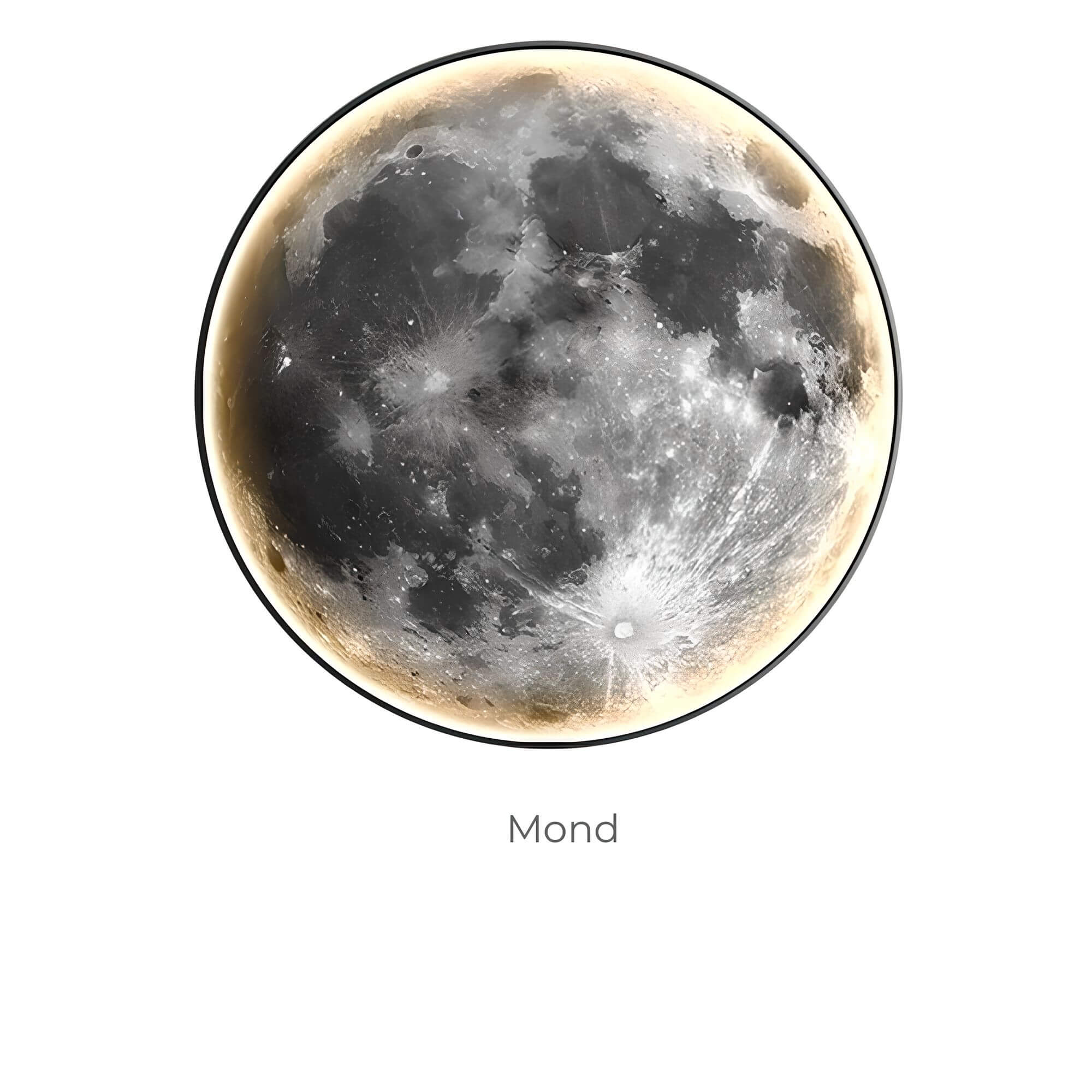 Moondo LED Mond Wandleuchte