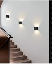 Moderne LED-Wandleuchte NordicLight mit Bewegungsmelder