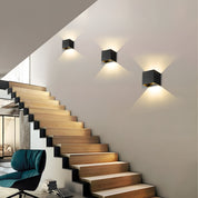 Moderne LED-Wandleuchte NordicLight mit Bewegungsmelder