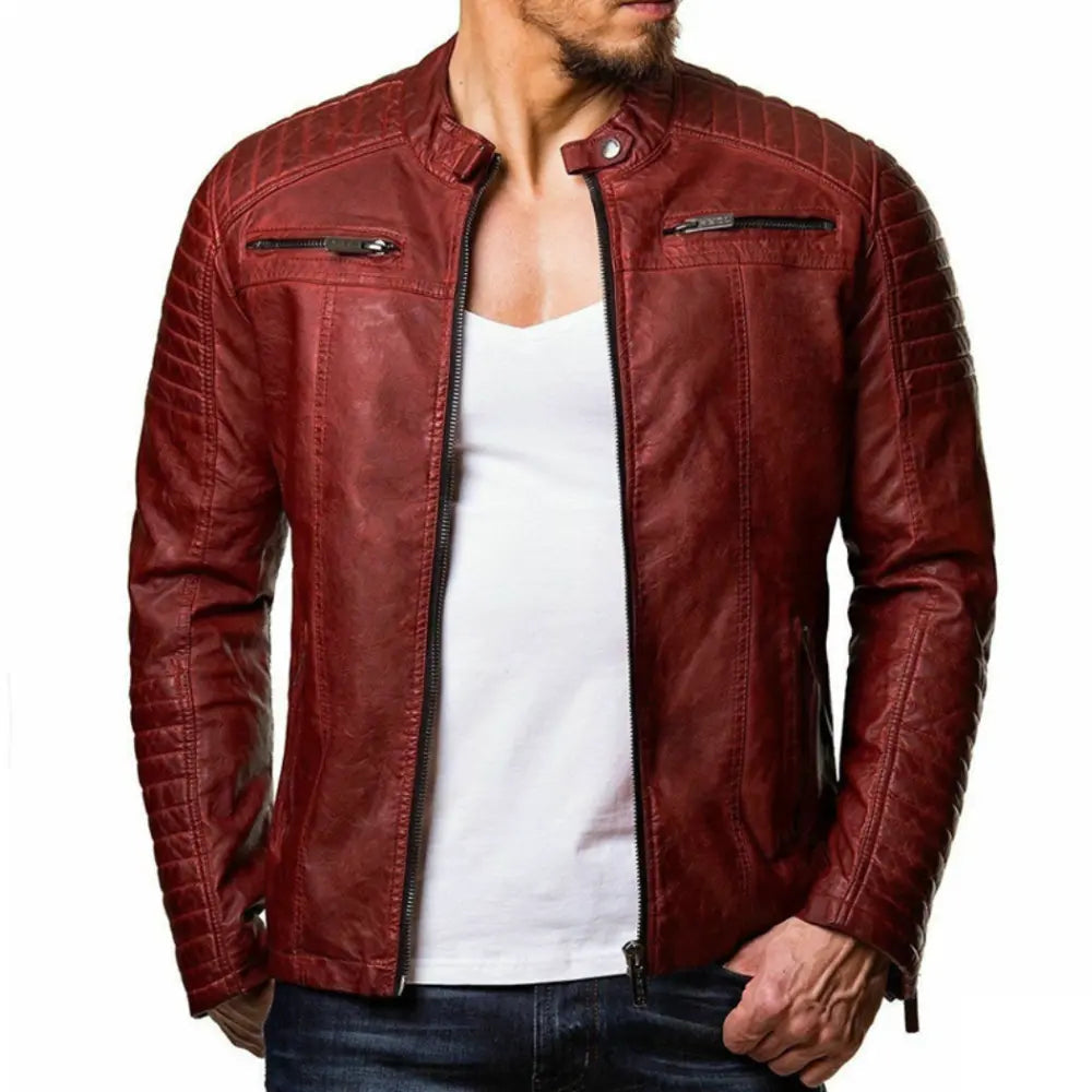 Joao - Winddichte Herren-Lederjacke