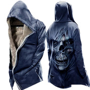 Fleecejacke Herren Vintage-Totenkopf