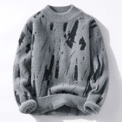 Rundhals Bedrucktes Pullover