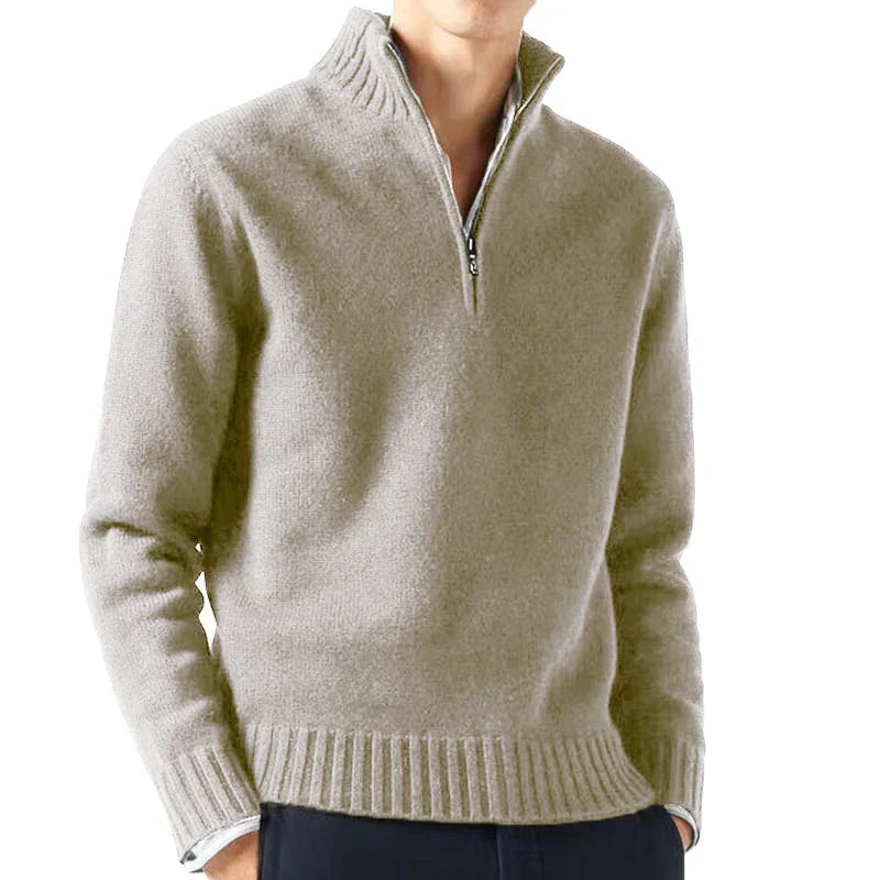 Stilvolle Rollkragenpullover mit Half-Zip