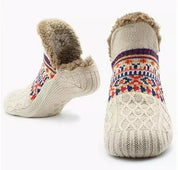 Rutschfeste Fleece-gefütterte Wintersocken