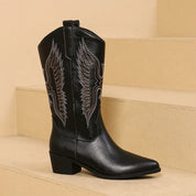 Westernstiefel mit Aufdruck