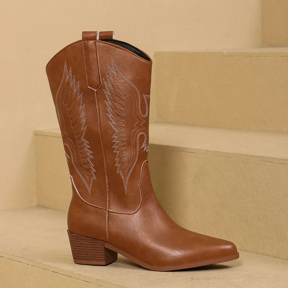 Westernstiefel mit Aufdruck