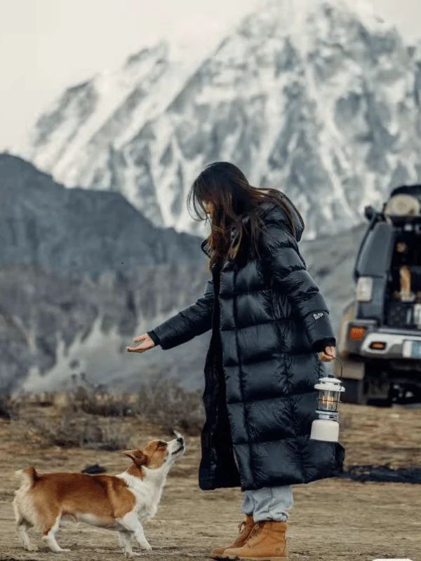 Winter Lange Daunenjacke für Damen