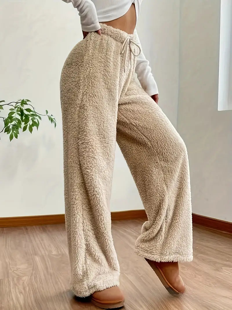 Kuschelige Teddy Plüsch-Hose