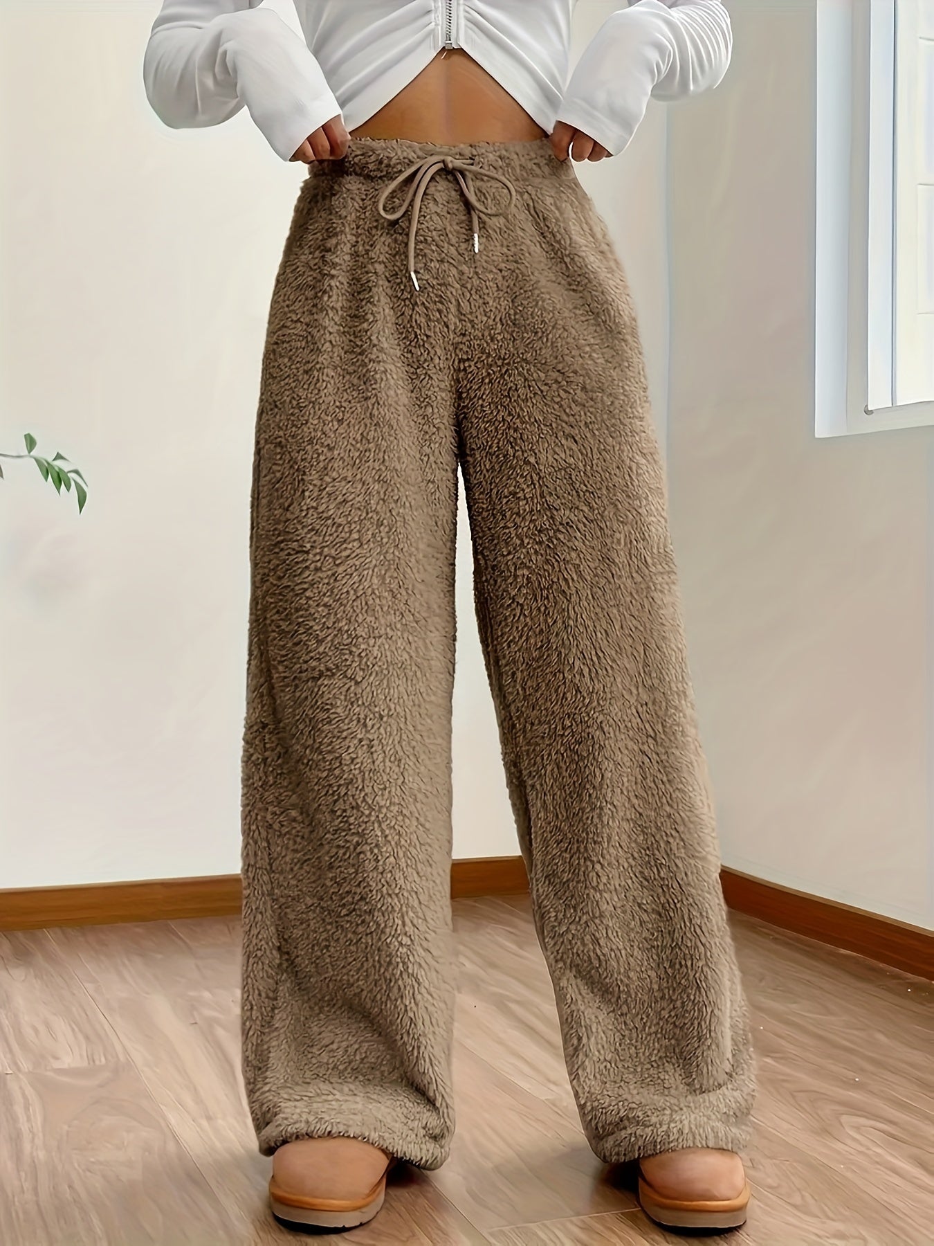 Kuschelige Teddy Plüsch-Hose