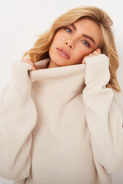 Gemütlicher Damen Rollkragenpullover