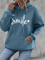 Smile grafik Hoodie