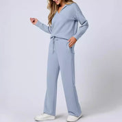 Lässiger Trainingsanzug Pullover & Hose Lounge Set