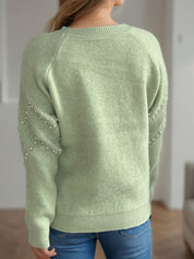 Eleganter Pullover mit Perlendetails