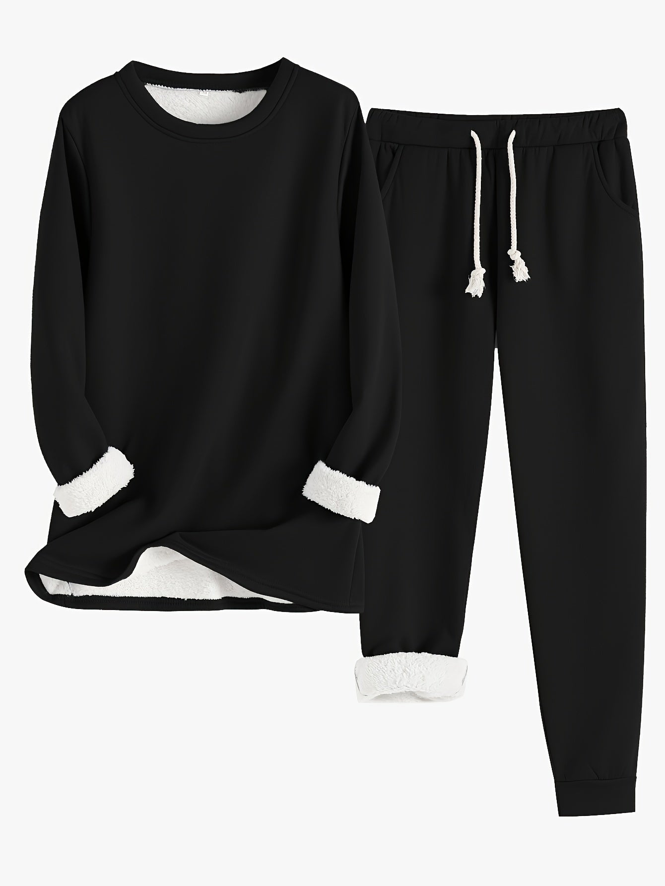 Thermische Sweatshirt und Jogginghose-Set