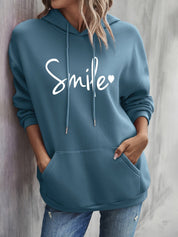 Smile grafik Hoodie