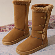 Hohe Winterstiefel Noppen Details 