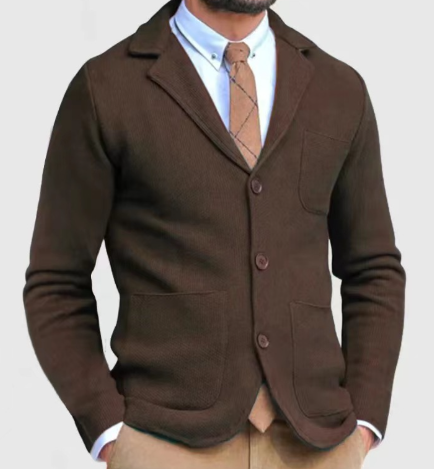 Luxus Slim Fit British Strickjacke