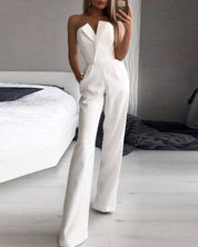 Strapless Ärmelloser Jumpsuit