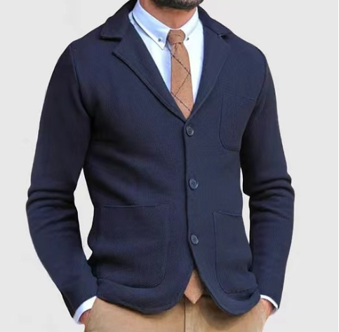 Luxus Slim Fit British Strickjacke