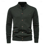 Marco Herren Knopf Strickjacke